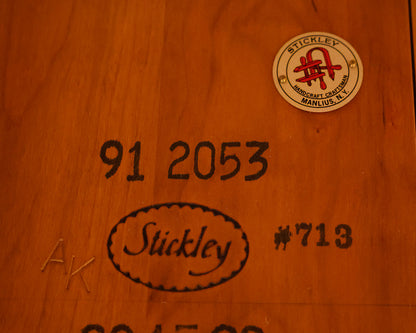 Stickley Oak Mission Style Table & 12 Chair Set