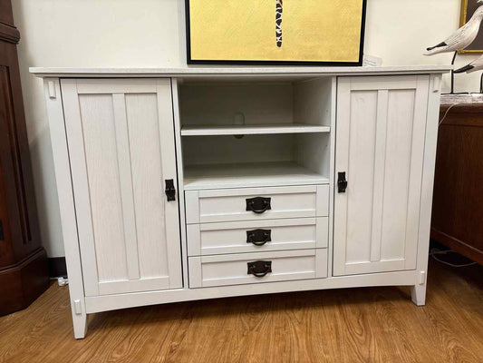 White Farmhouse Style Sideboard