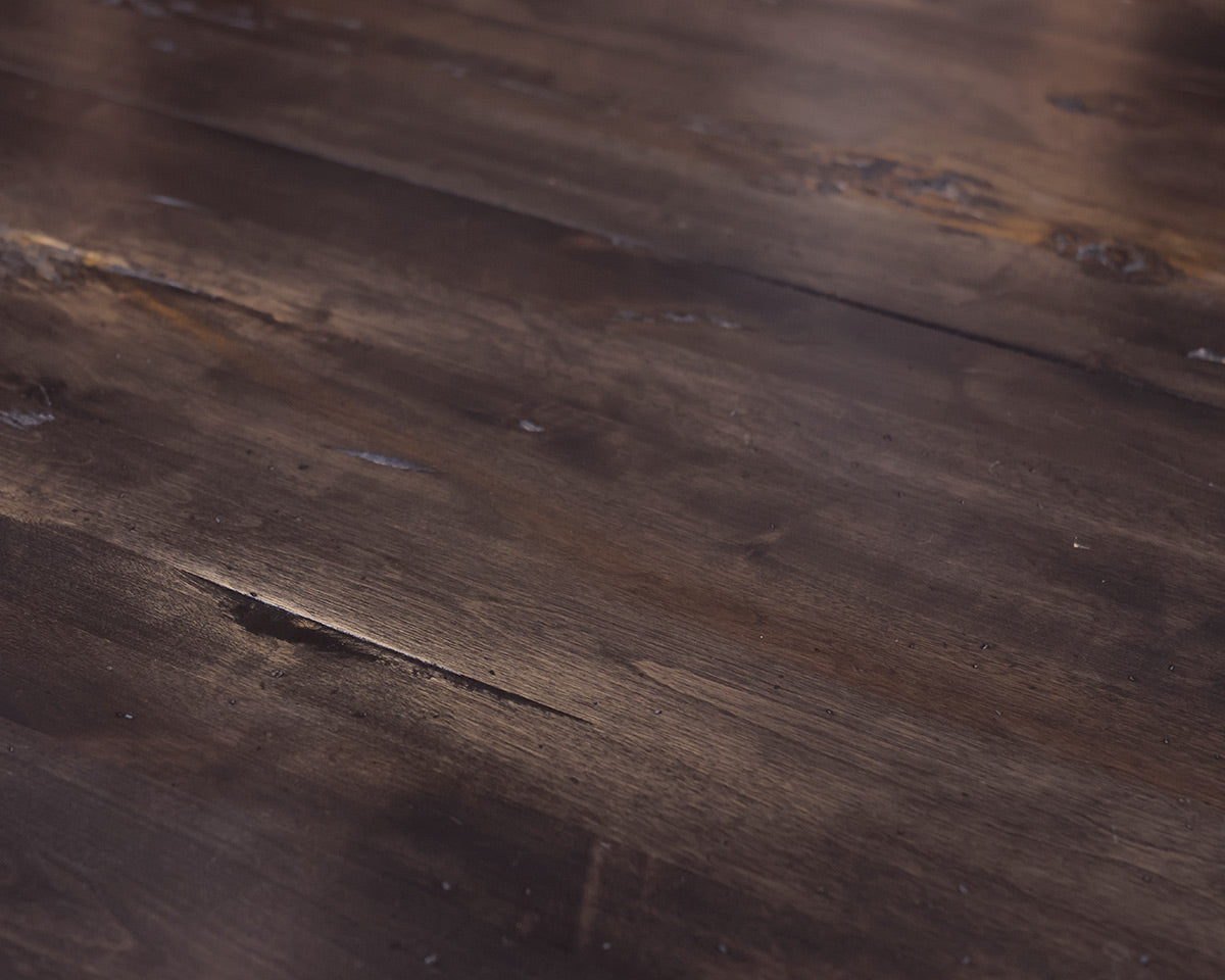 Canadel Distressed Black Round Kitchen Table