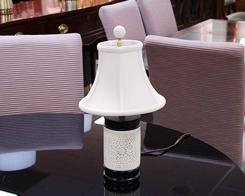Bone China Pierced Night Light Lamp