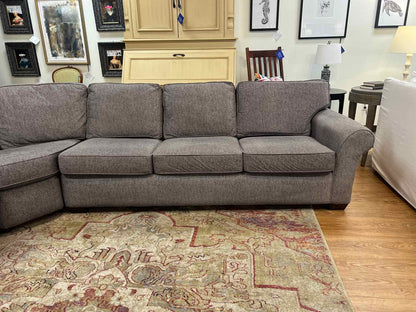 Flexsteel Curved Grey Sectional