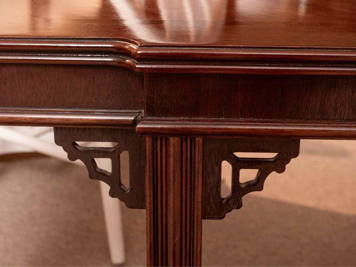 Lane Furniture Mahogany Chinoiserie Style  Console Sofa Table