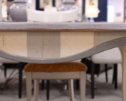 Roche Bobois Custom Square Dining Table With Four Dining Chairs