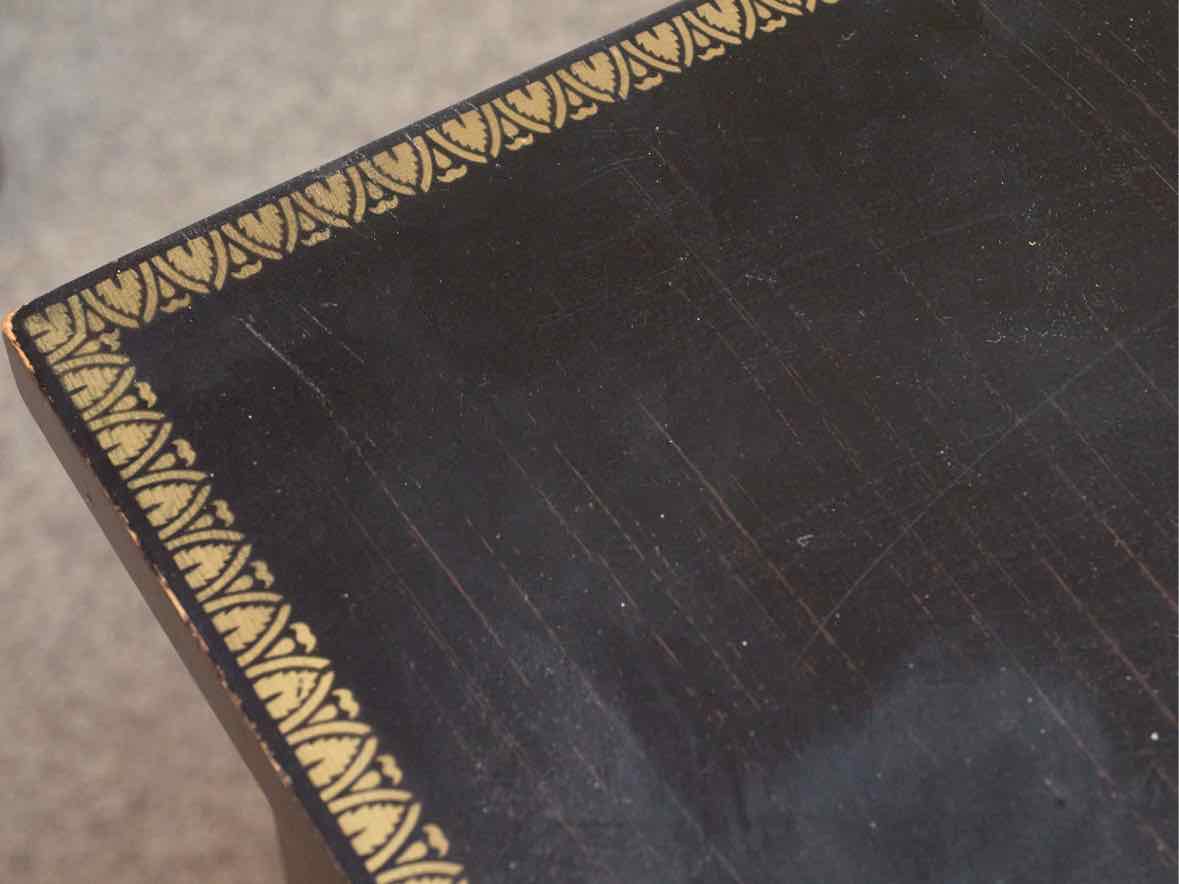 Hitchcock  Black 4 Drawer Chest with Gold Stenciling