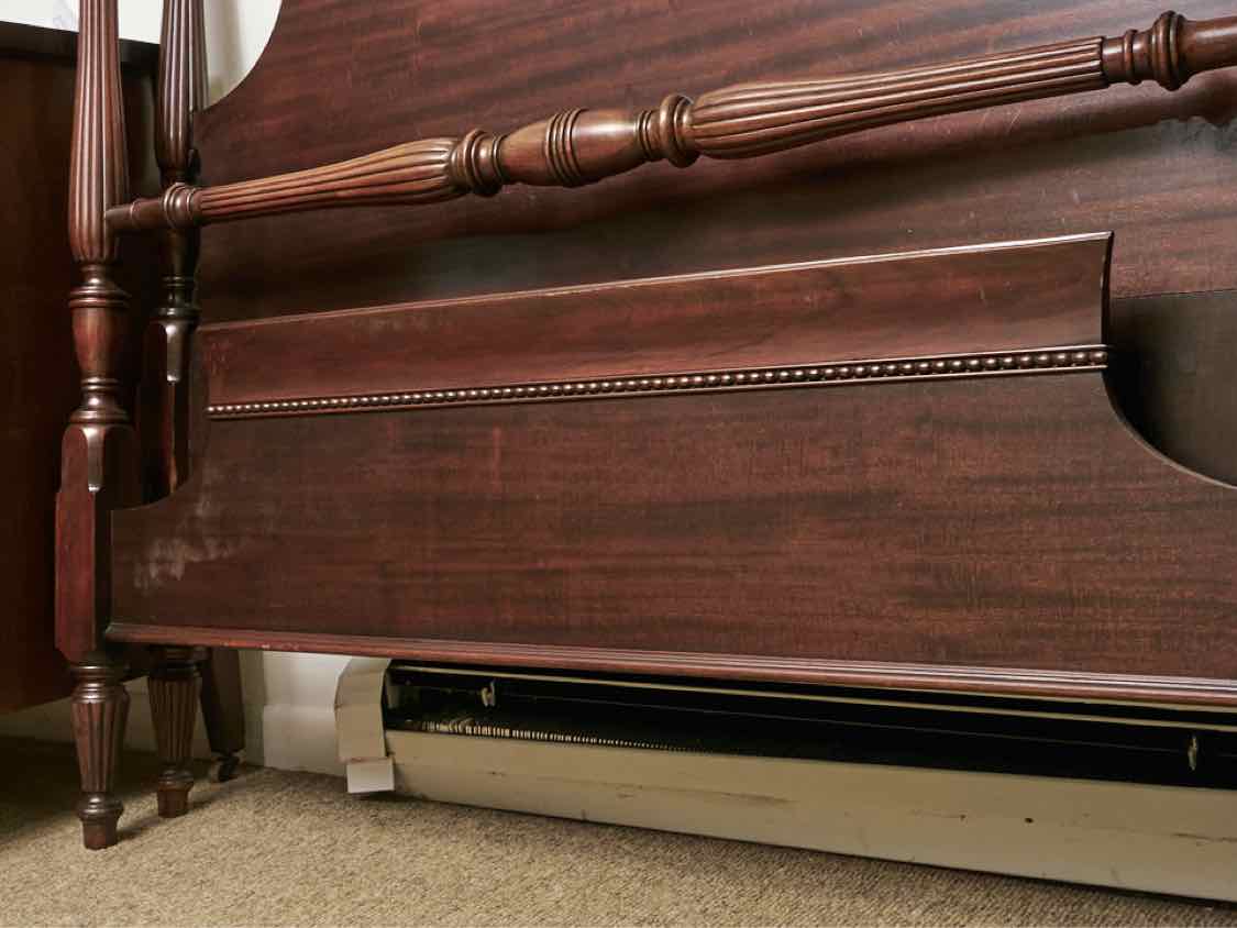 Mahogany Carved  4 Post Full Bed