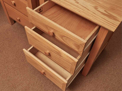 Pair Of Vermont Tubbs Oak 3 Drawer Nightstands