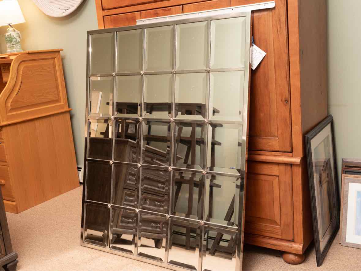 Pottery Barn Rectangle Beveled Mirror