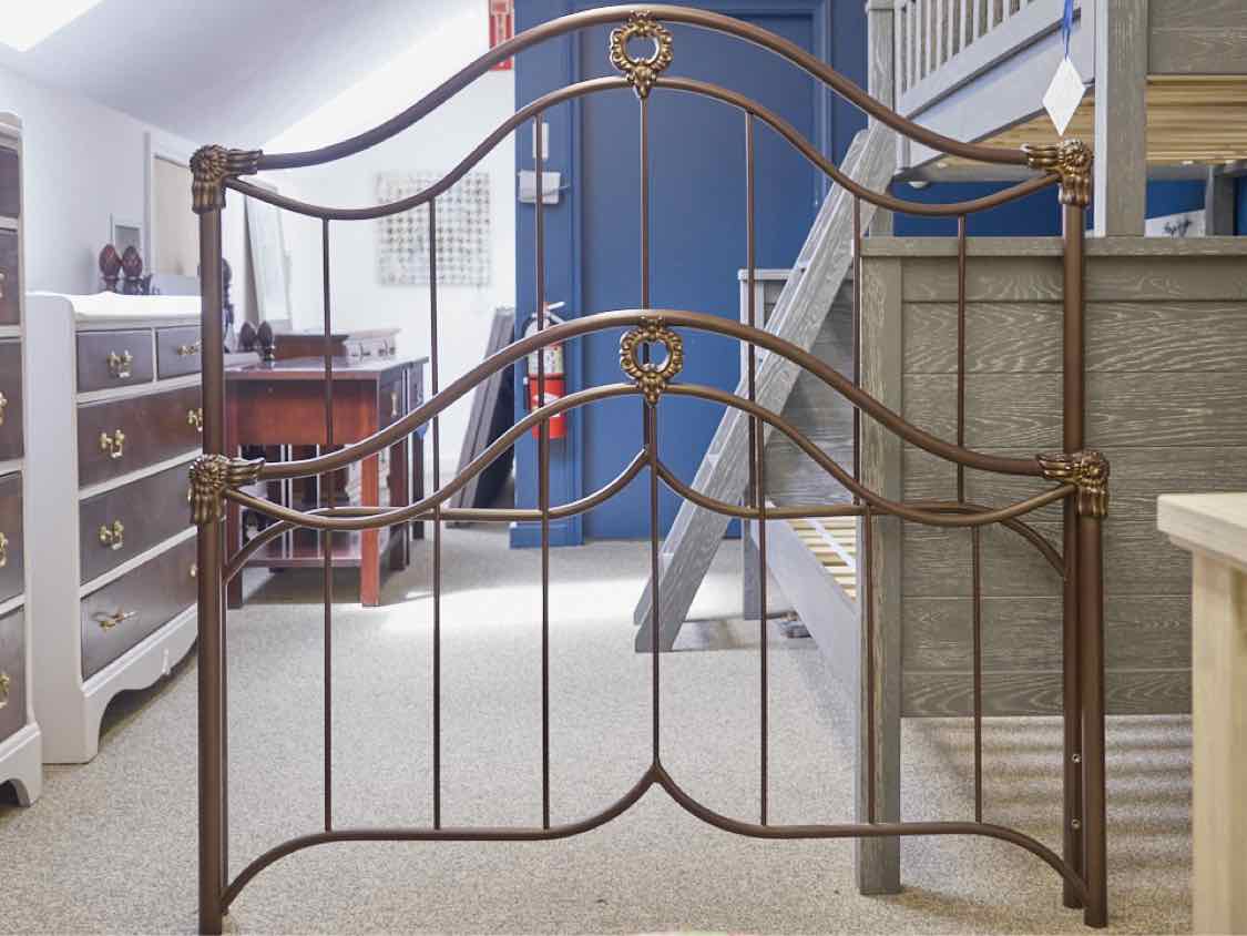 Iron Full Bed in Espresso Tone Finish