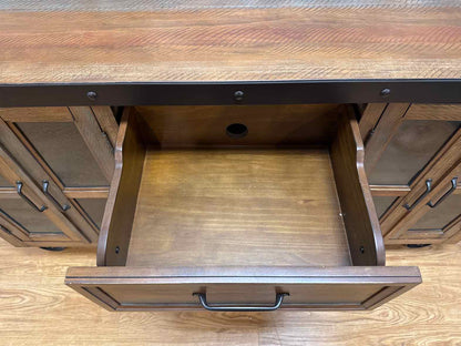 Industrial Rustic Sideboard On Casters