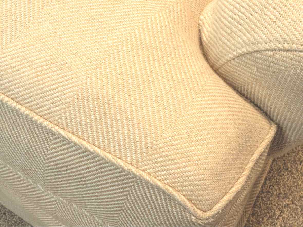 Custom Two Cushion English Roll Arm Loveseat