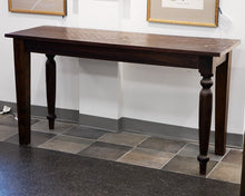 Weathered Brown Console Table With Different Legs