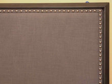 Leggett & Platts Metal Linen Upholstered Chrome Nailhead  King Bed