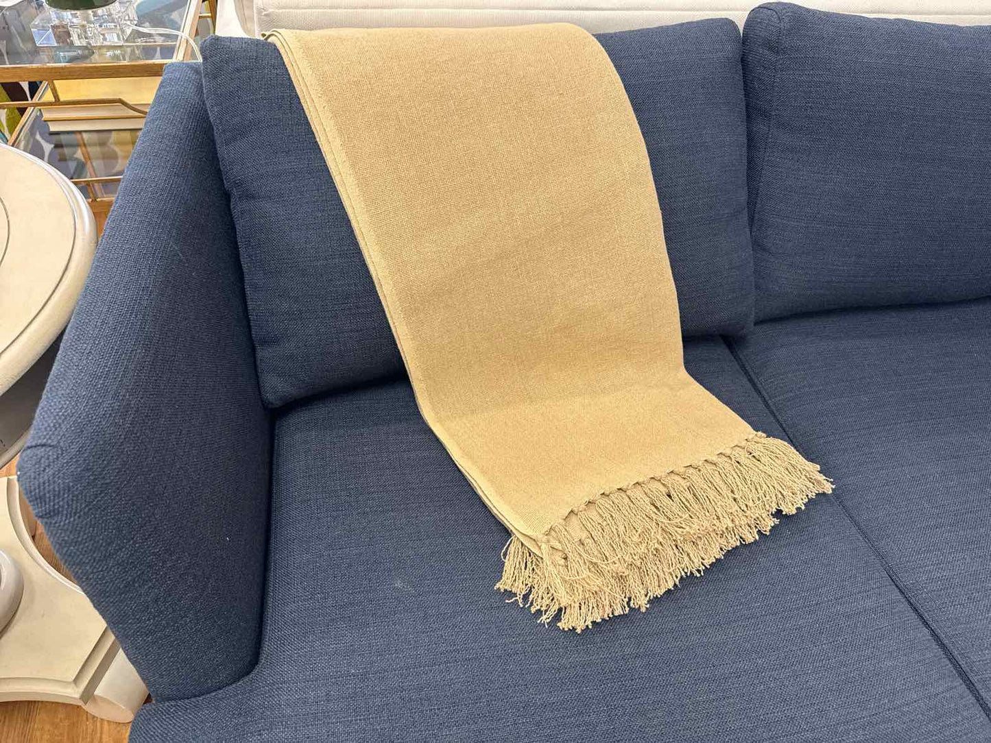 Pottery Barn Throw in Camel