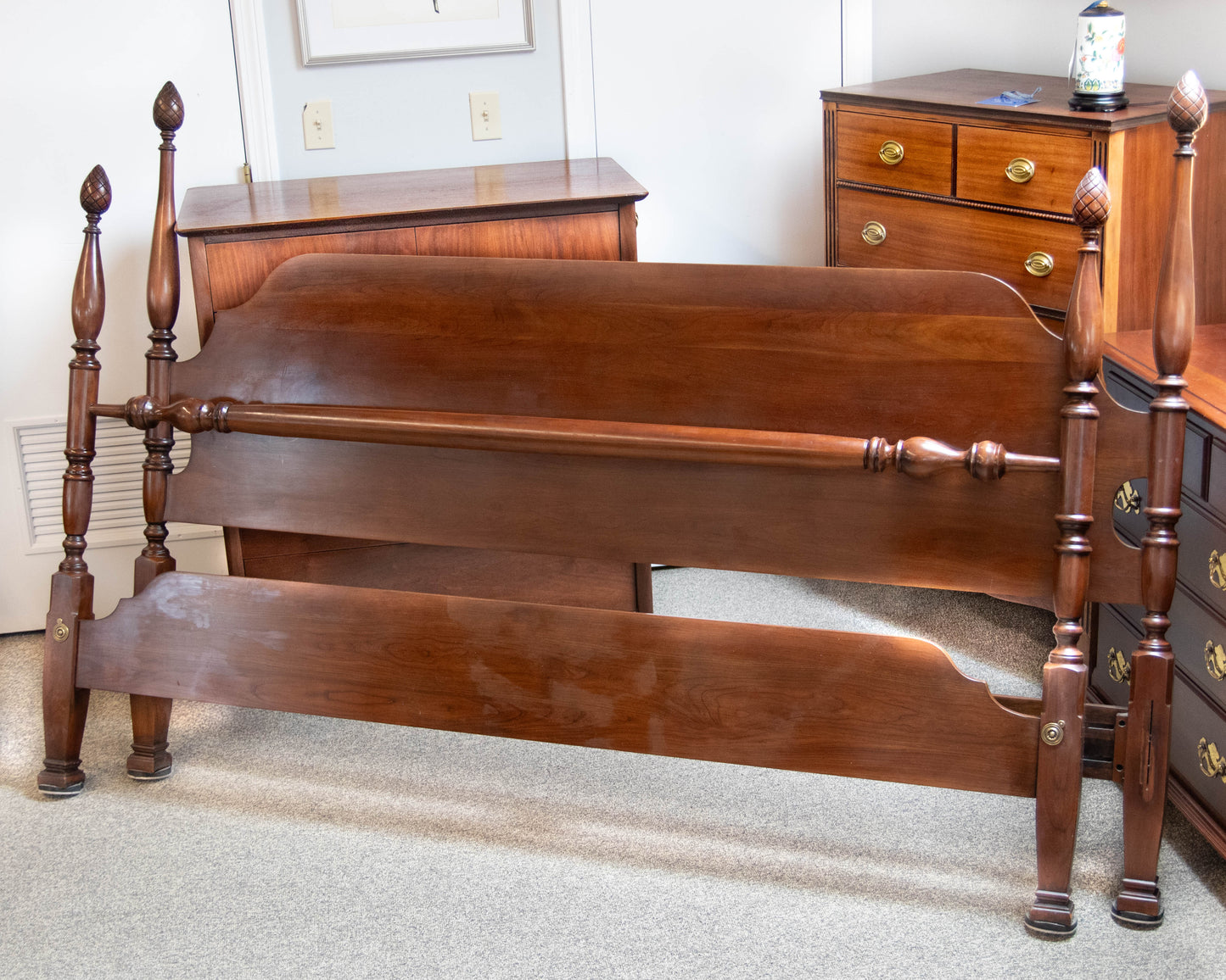 Cherry Four Post King Bed