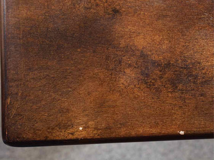 Dark Finish Console with Cabriole Legs