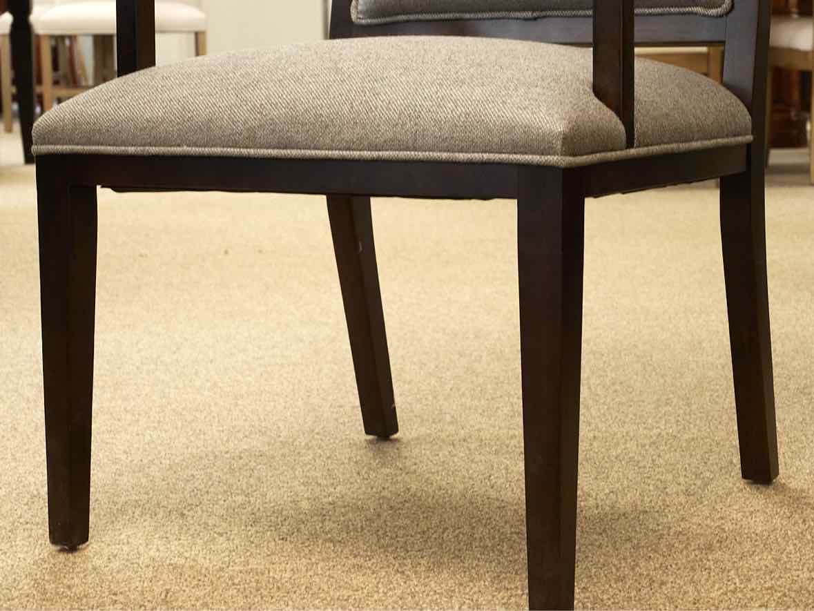 Gat Creek Spartan Double Pedestal Ash Dining Table & Set of 6 Logan Chairs