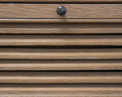 RH Shutter Collection 7-Drawer Dresser in Light Brown Drifted Oak