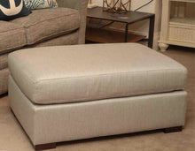 Kincaid  Sliver Grey Upholstered Ottoman