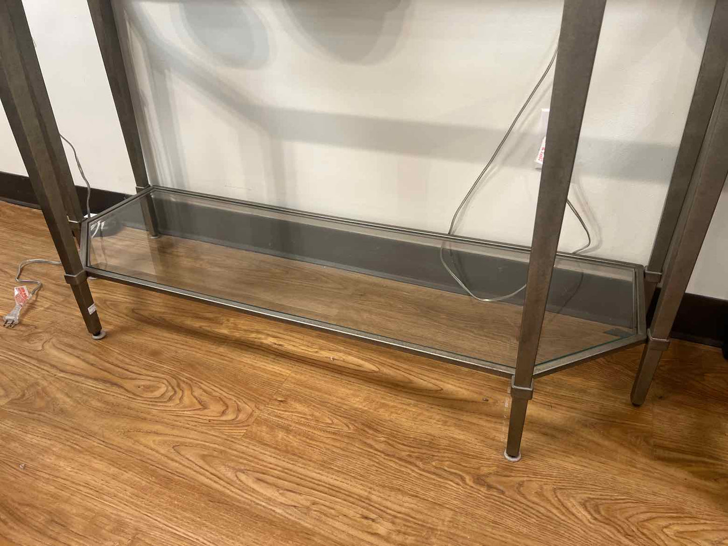 Silver and Glass Console