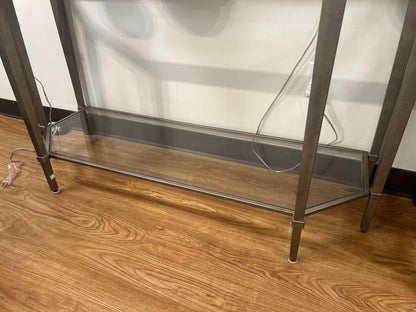 Silver and Glass Console
