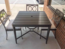 Ethan Allen 'Nod Hill' Black Aluminum Outdoor Dining Set