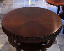 Knife Edge Mahogany Pie Table