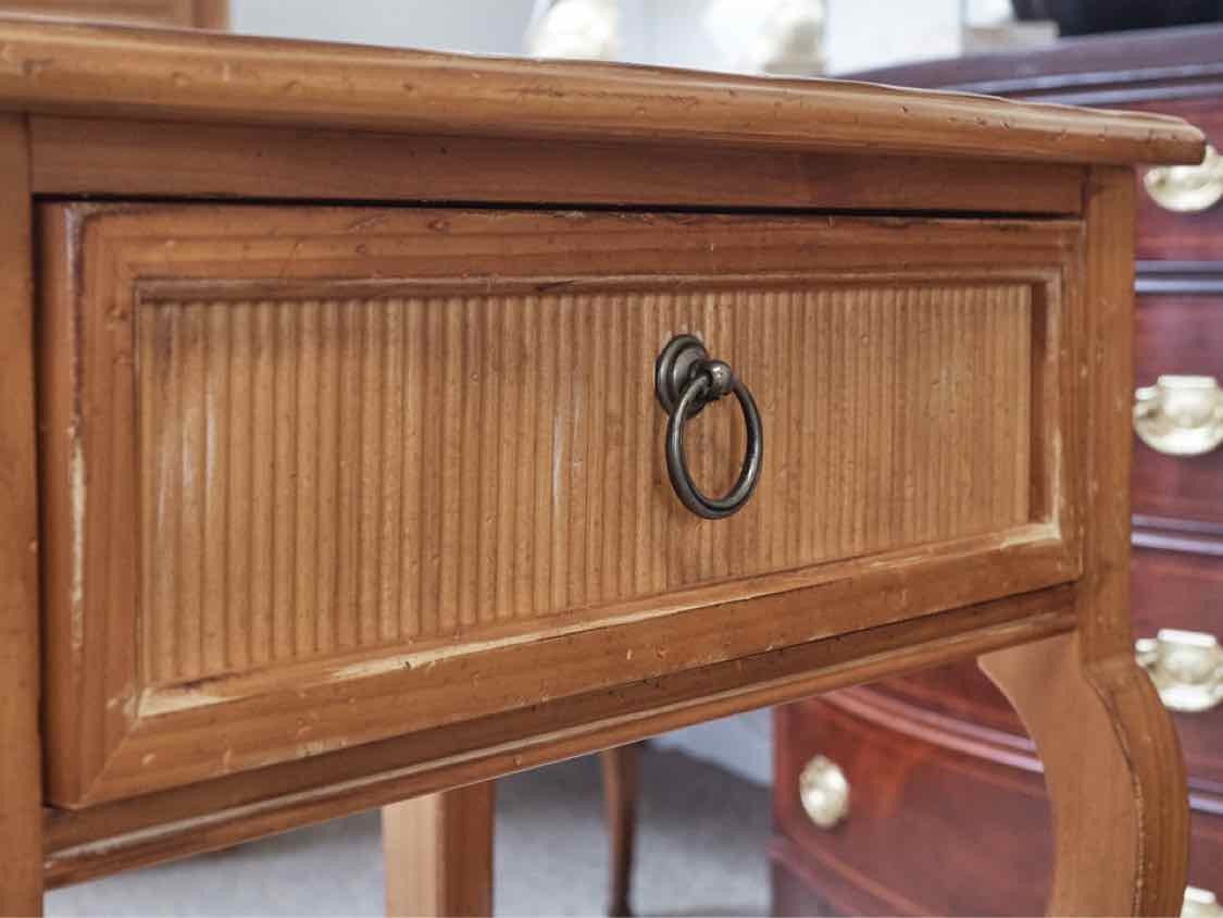 Pair of Drexel Single Drawer Nightstands in Pine