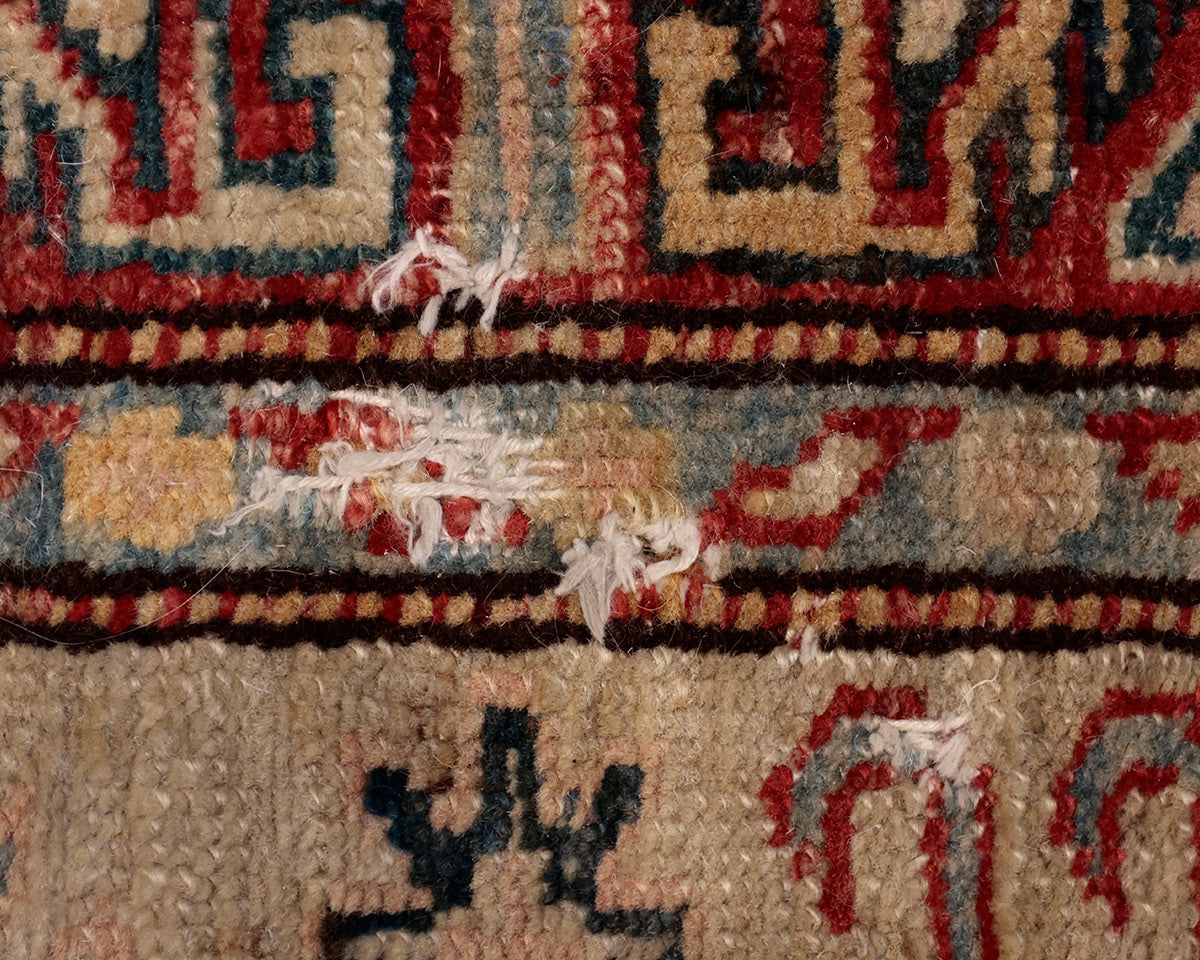 Oriental Red and Ivory Runner