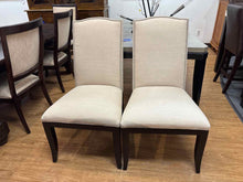 Pair of Linen Dining Chairs