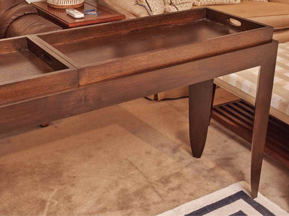 Espresso Finish Console Includes (2) Removable Trays