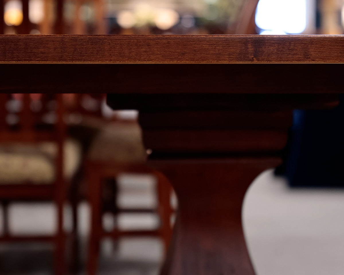 Ethan Allen Double Pedestal Dining Table