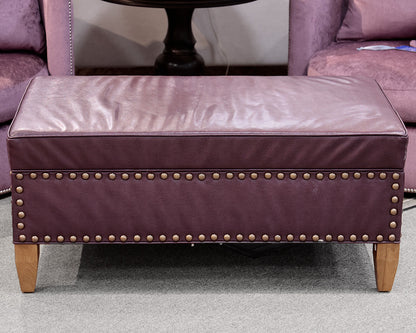 Duralee Custom Purple Storage Ottoman