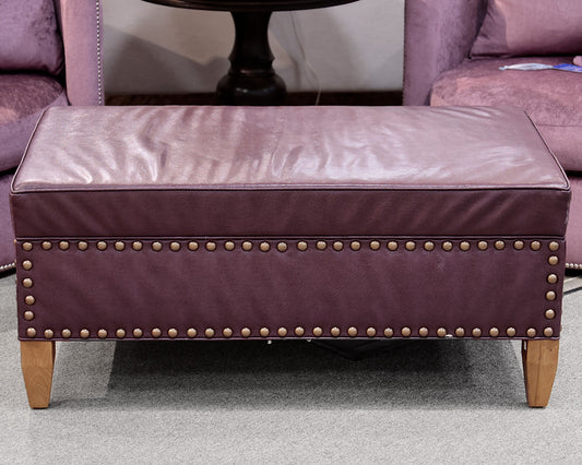 Duralee Custom Purple Storage Ottoman