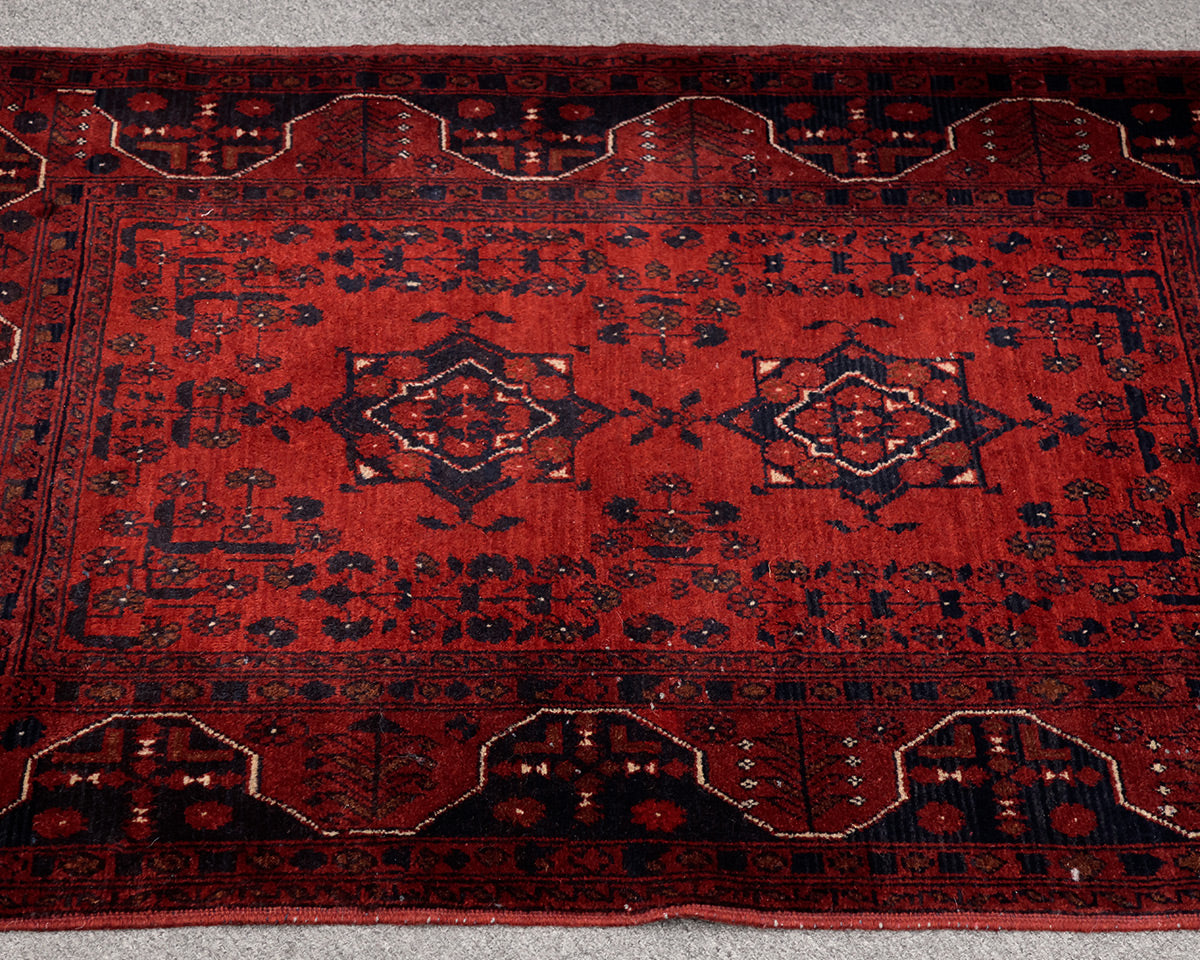 Deep Red Area Rug