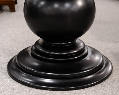 Black Round Pedestal Dining Table