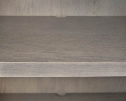 Arhaus 'Bodhi' Two Glass Door Display Cabinet in Grey Wash