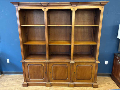 2-Piece Triple Bookcase with Adjustable Shelves