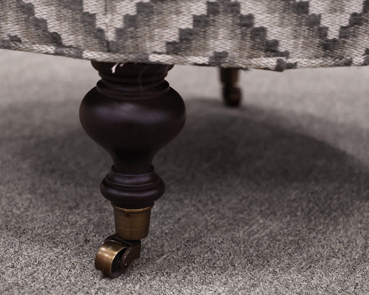 Custom Lee Industries Round Ottoman