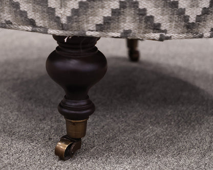 Custom Lee Industries Round Ottoman