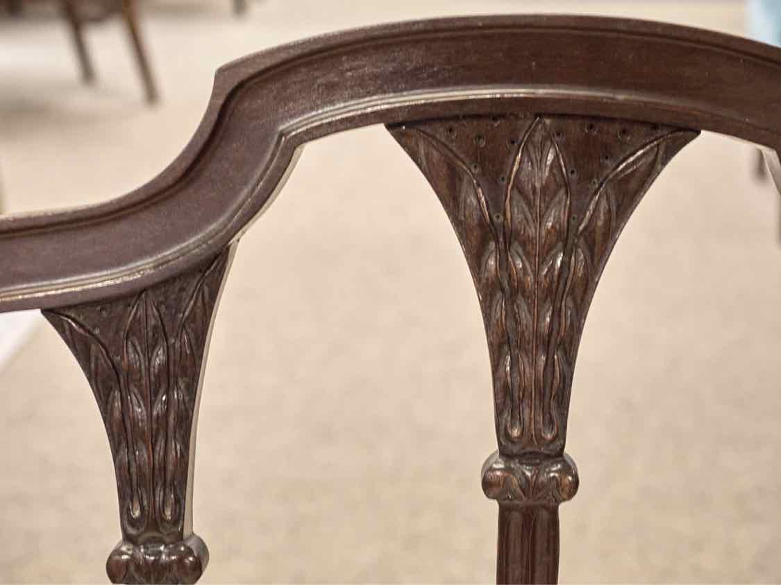 Grand Rapids Mahogany Wheatsheaf Back Arm Chair