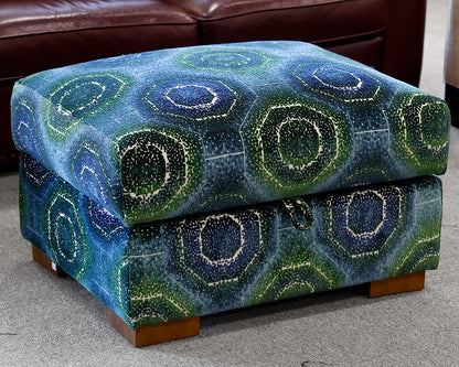 Custom Upholstered Storage Ottoman
