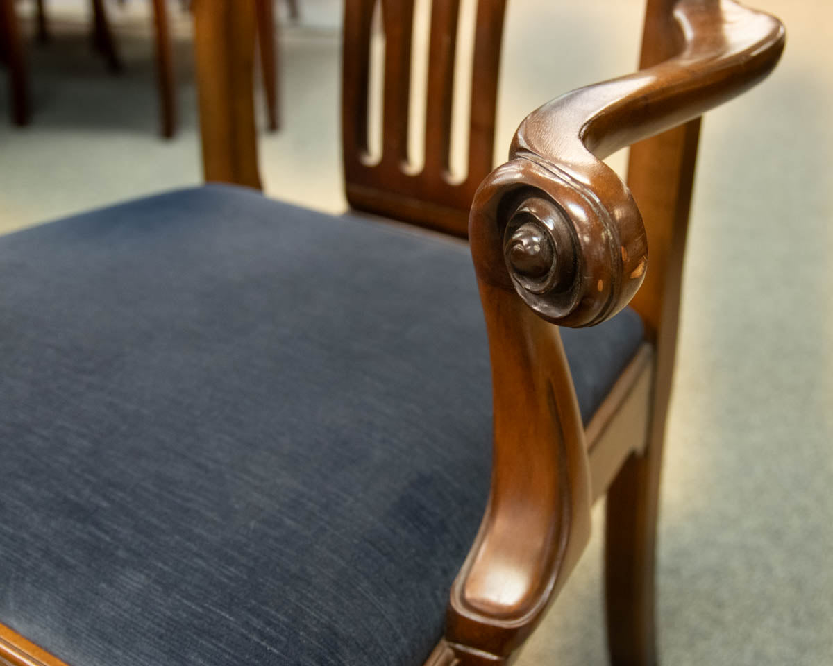 Set of 8 Mahogany Chippendale Dining Chairs with Ball & Claw Feet