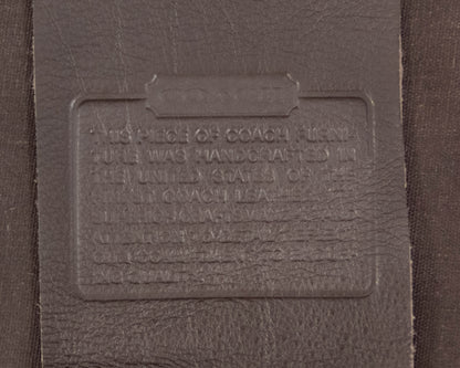 Baker "Coach Legacy" Dark Chocolate Leather Roll Arm Sofa