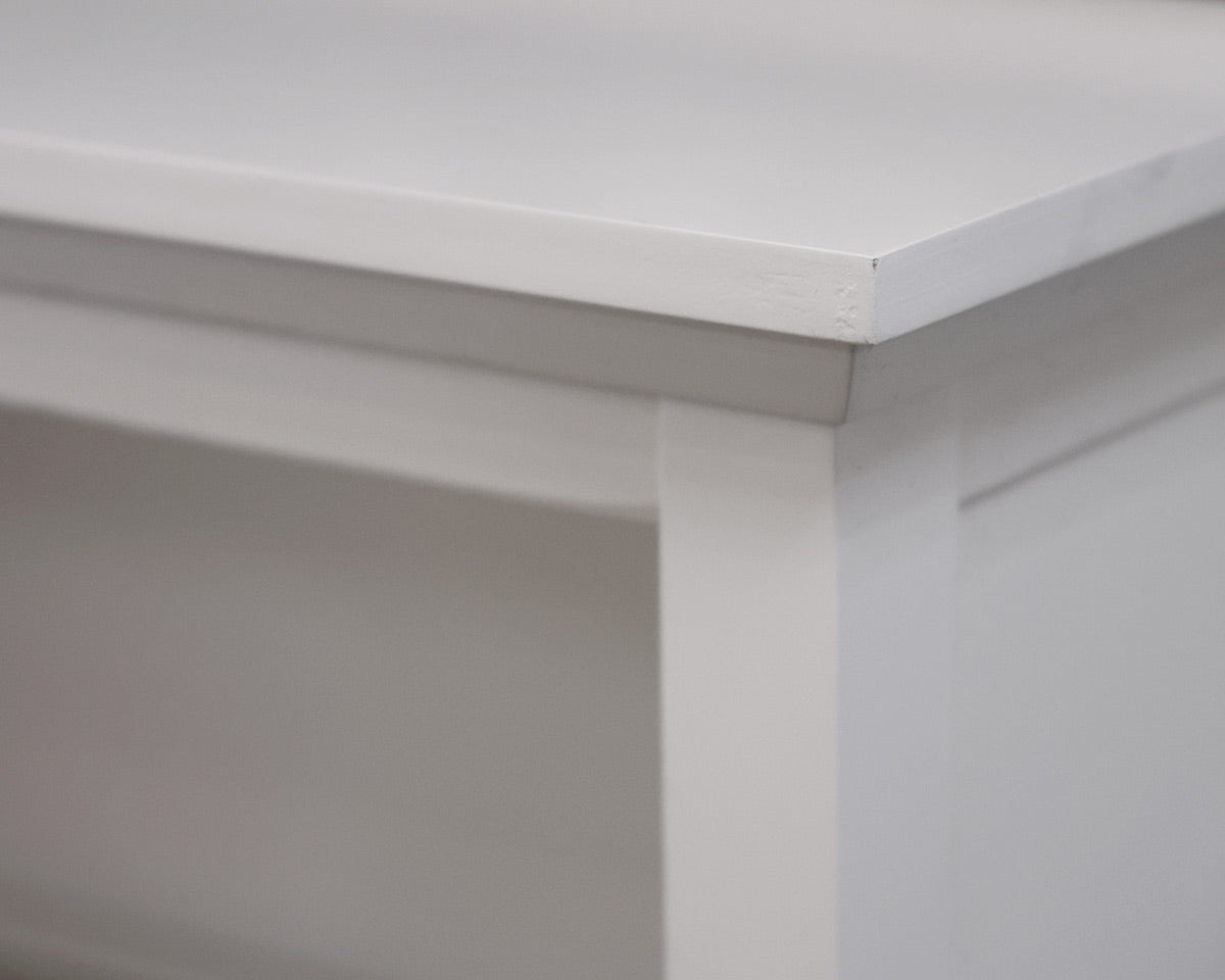 White 4 Shelf Bookcase