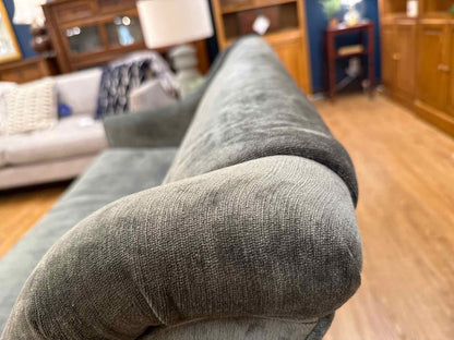 Gray Velvet Loveseat