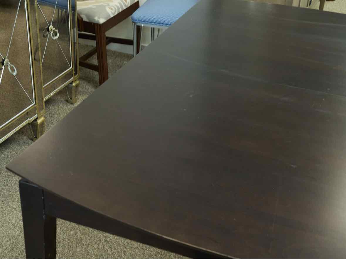Gat Creek Sabin 64" Extension Dining Table in Maple with Classic Espresso Finish
