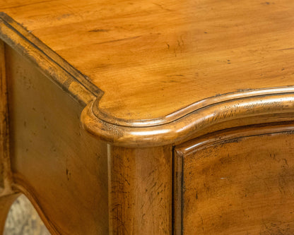 Drexel French Provincial Side Table in Pecan Finish