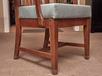 Oak Mission Style Table &  6 Chair Set