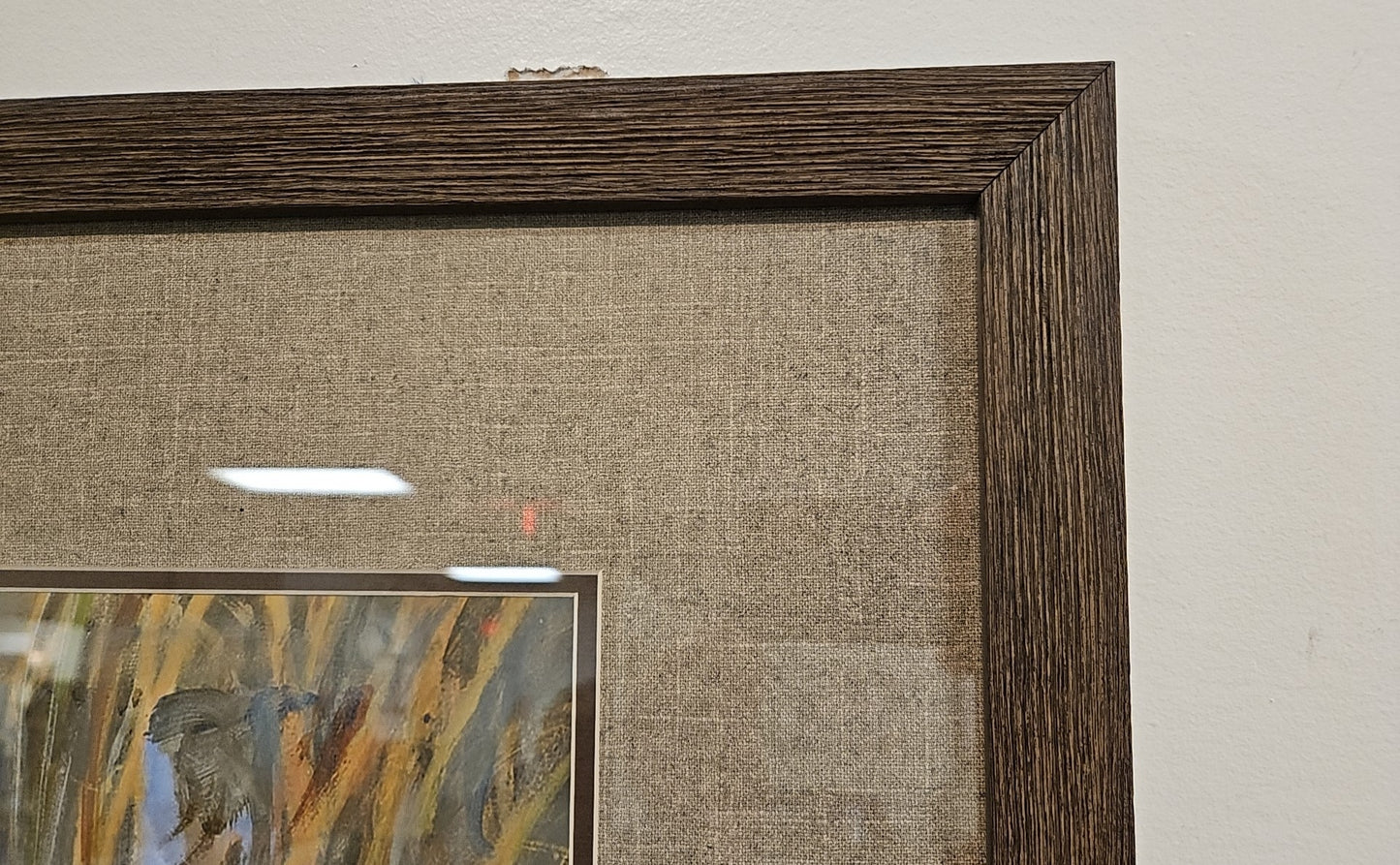 'Bud' Chocolate Lab with Dark Wood Frame