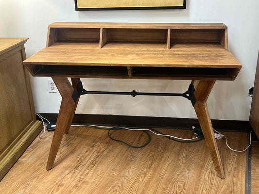 MCM-Style Desk with Cubbies